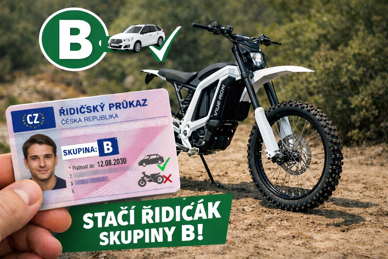 Legislativa: Stačí řidičák B na e-motorku v roce 2026.